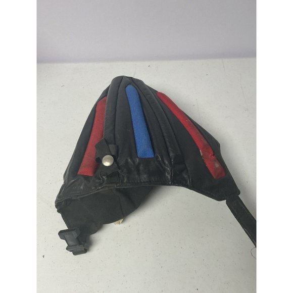 Vintage Leather Skull Hat Cap Helmet Hat Shoppe Custom Leather Hats USA Made - Picture 11 of 11